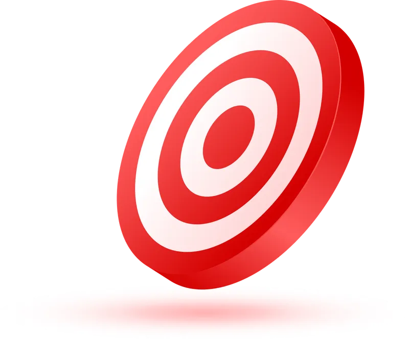 Three arrows hitting the centre of a target