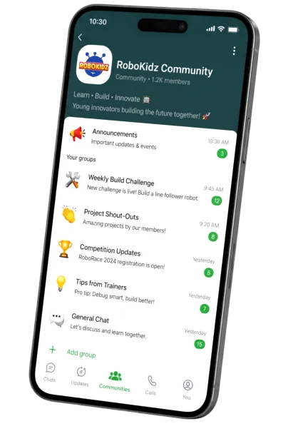 RoboKidz WhatsApp Community preview